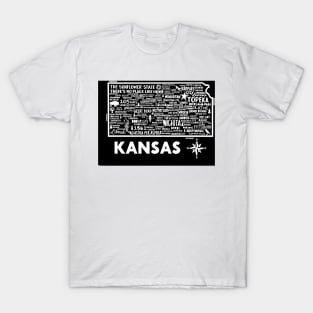 Kansas Map T-Shirt